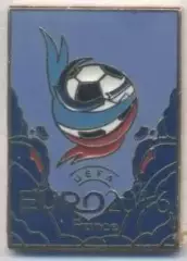 Чемпт Європи 2016,презентаційна емблема1 ЕМАЛЬ/Euro 2016 football logo pin badge