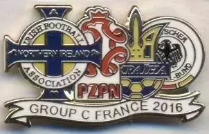 Чемпт Євро-2016,група Україна. ЕМАЛЬ/Euro-2016 N.Irel.Poland Ukraine Germany pin