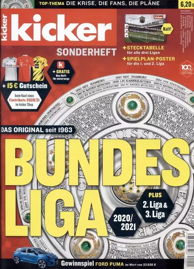 Футбол,Німеччина, чемп-т 2020-21, спецвидання Кікер/Kicker Sonderheft Bundesliga