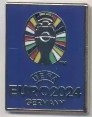 Чемп-т Європи 2024 (Німеччина) емблема ЕМАЛЬ / Euro 2024 football logo pin badge