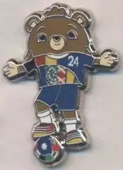Чемп-т Євро 2024 (Німеччина) талісман ЕМАЛЬ /Euro 2024 football mascot pin badge