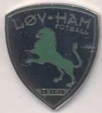 футбол.клуб Льов-Хам (Норвегія) ЕМАЛЬ /Lov-Ham Fotball,Norway football pin badge