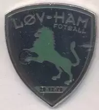 футбол.клуб Льов-Хам (Норвегія) ЕМАЛЬ /Lov-Ham Fotball,Norway football pin badge