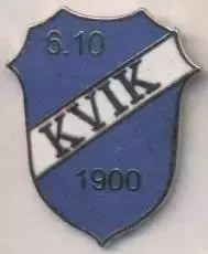 футбол.клуб Квік (Норвегія) ЕМАЛЬ / FK Kvik Trondheim, Norway football pin badge