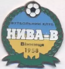 футбол.клуб Нива Вінниця (Україна)2 важмет / Nyva Vinnytsya,Ukraine football pin