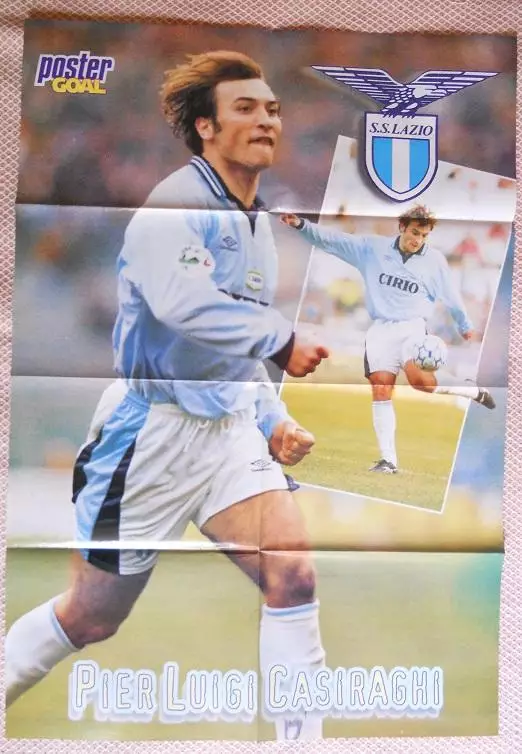 постер А1 футбол Креспо (Аргентина) + К'єза (Італія) / Казірагі football poster 1