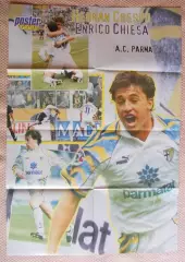 постер А1 футбол Креспо (Аргентина) + К'єза (Італія) / Казірагі football poster