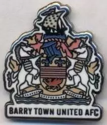 футбол.клуб Баррі Таун (Уельс) ЕМАЛЬ/Barry Town Utd AFC,Wales football pin badge