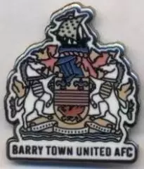 футбол.клуб Баррі Таун (Уельс) ЕМАЛЬ/Barry Town Utd AFC,Wales football pin badge