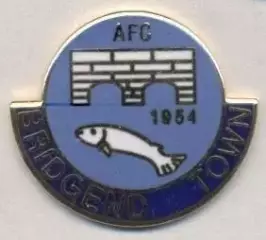 футбол.клуб Бридженд (Уельс)1 ЕМАЛЬ / Bridgend Town AFC,Wales football pin badge