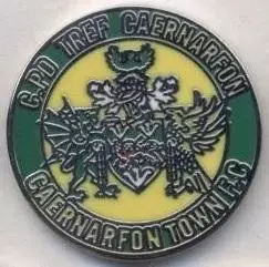 футбол.клуб Карнарвон (Уельс)2 ЕМАЛЬ/Caernarfon Town FC,Wales football pin badge