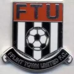 футбол.клуб Флінт Таун (Уельс1 ЕМАЛЬ/Fflint Town United,Wales football pin badge