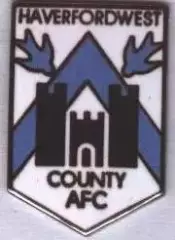 футбол.клуб Хаверфордвест (Уельс)2 ЕМАЛЬ/Haverfordwest Co.AFC,Wales football pin