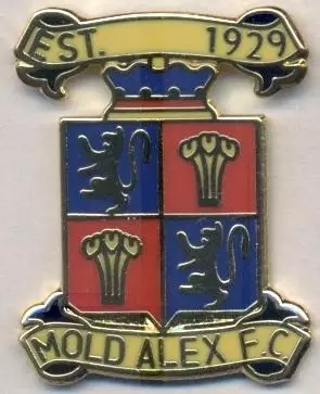 футбол.клуб Молд Александра (Уельс ЕМАЛЬ/Mold Alexandra,Wales football pin badge