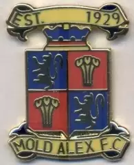 футбол.клуб Молд Александра (Уельс ЕМАЛЬ/Mold Alexandra,Wales football pin badge