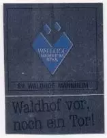 наклейка блиск.футбол Вальдхоф Маннхайм (Німеч. /SV Waldhof,Germany logo sticker