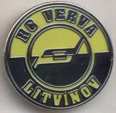 хокейний клуб Верва Літвінов (Чехія) ЕМАЛЬ /HC Verva Litvinov,Czech hockey badge