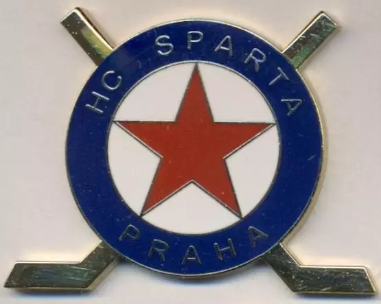 хокей.клуб Спарта Прага (Чехія) ЕМАЛЬ більший / HC Sparta Praha,Czech hockey pin