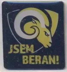 хокей.клуб Берані Злін (Чехія) офіц. важмет / Berani Zlin,Czech hockey pin badge