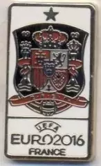 Іспанія, федерація футболу,Євро-16 №2 ЕМАЛЬ /Spain football federation pin badge