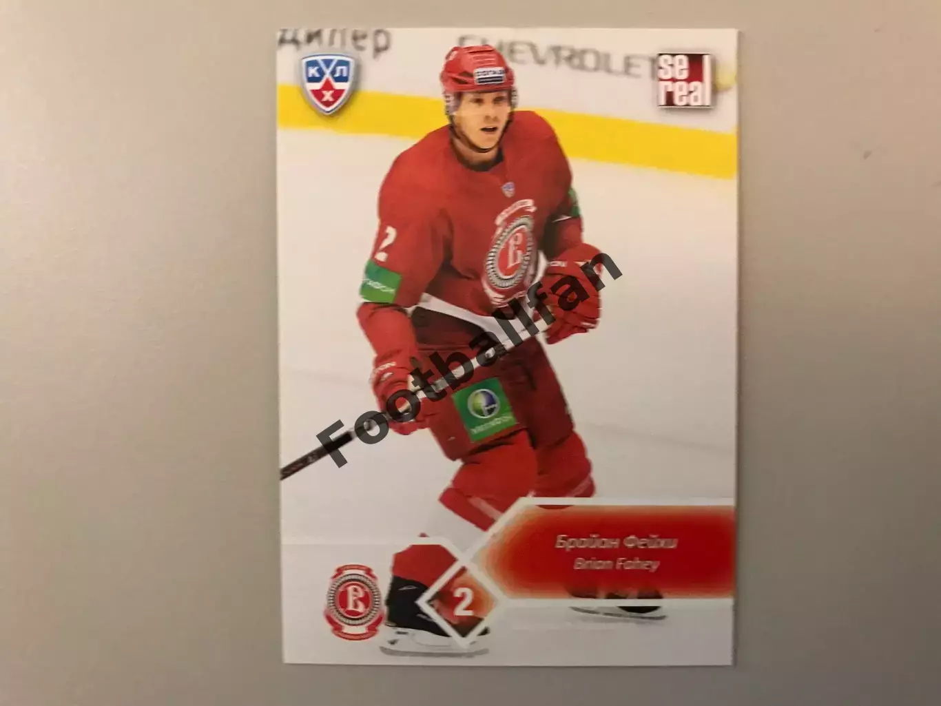 КХЛ . Сезон 2012 - 2013 . Брайан Фейхи США ( Витязь Чехов )