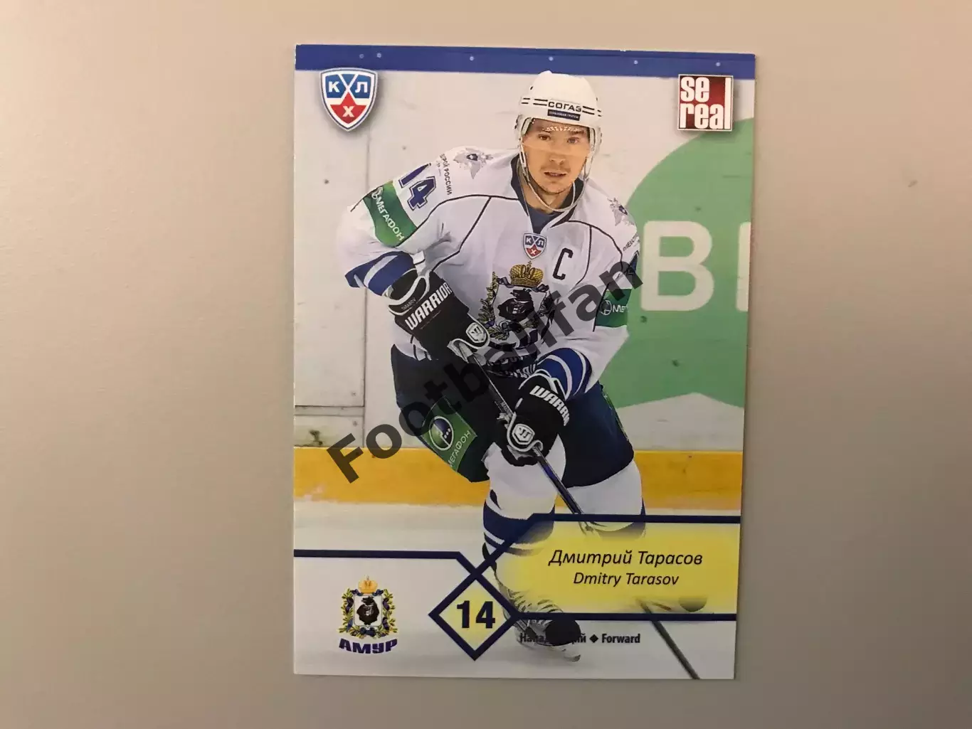 КХЛ . Сезон 2012 - 2013 . Дмитрий Тарасов Россия ( Амур Хабаровск )