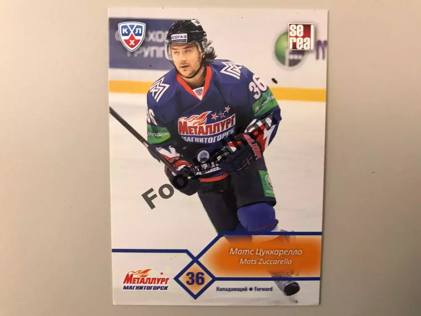 КХЛ . Сезон 2012 - 2013 . Матс Цуккарелло Норвегия ( Металлург Магнитогорск )