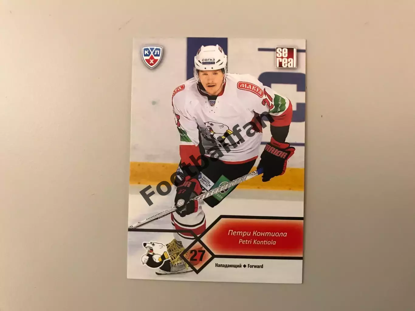 КХЛ . Сезон 2012 - 2013. Петри Контиола Финляндия ( Трактор Челябинск )