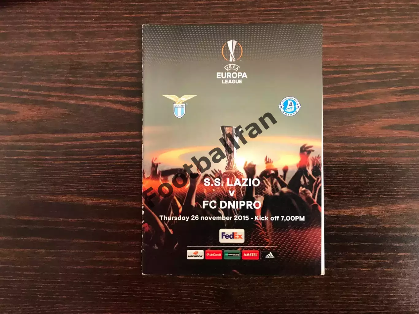 Лацио Рим , Италия- Днепр Днепропетровск , Украина 26.11.2015