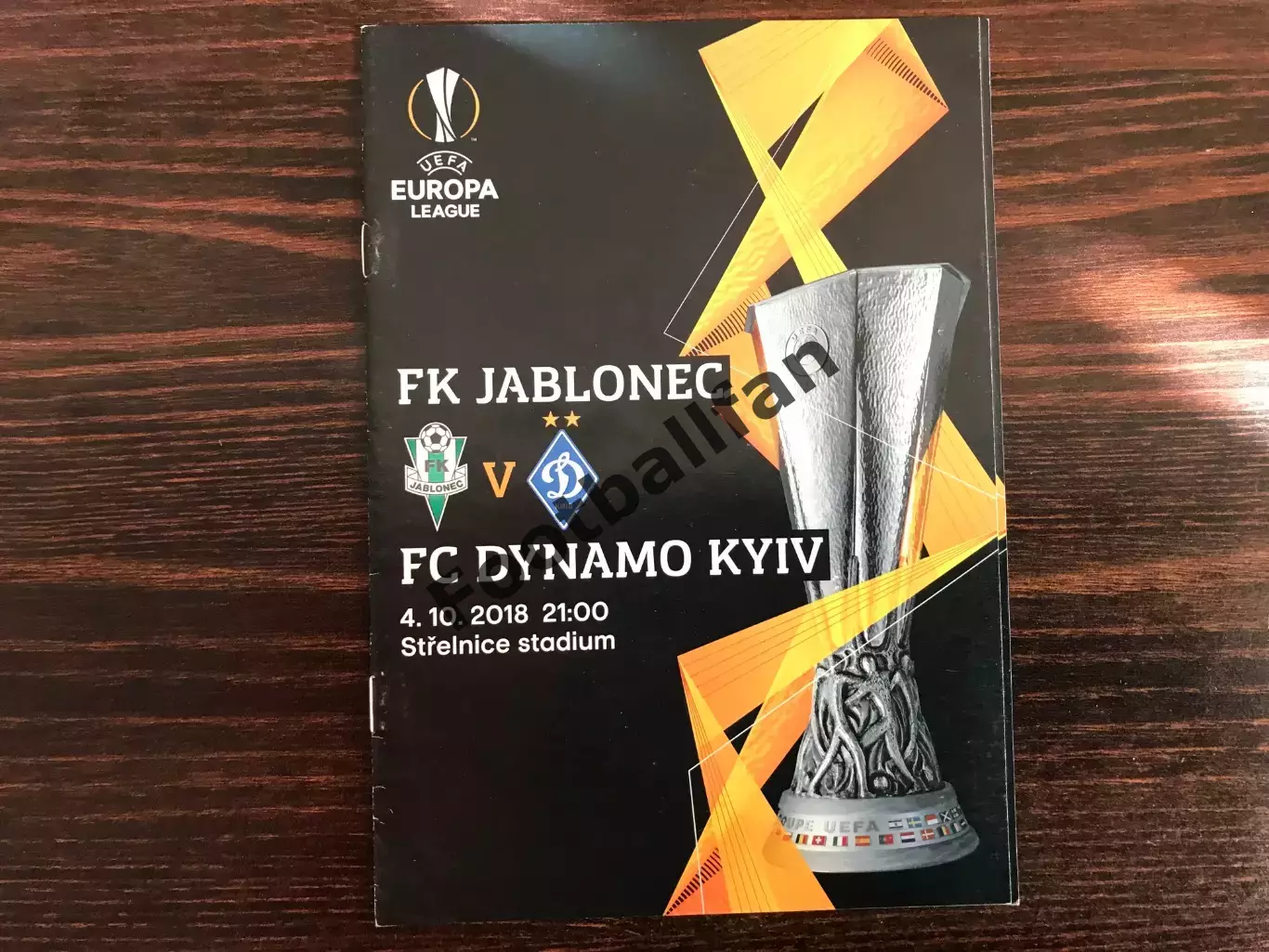 Яблонец Чехия - Динамо Киев , Украина 04.10.2018