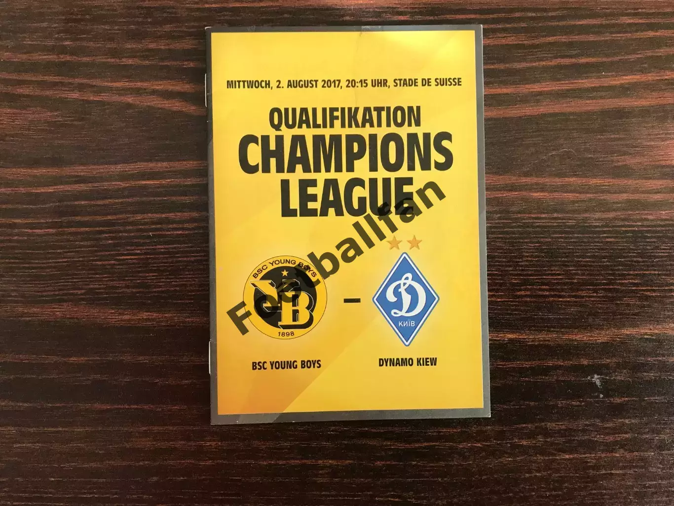 Янг Бойз Берн , Швейцария - Динамо Киев , Украина 02.08.2017