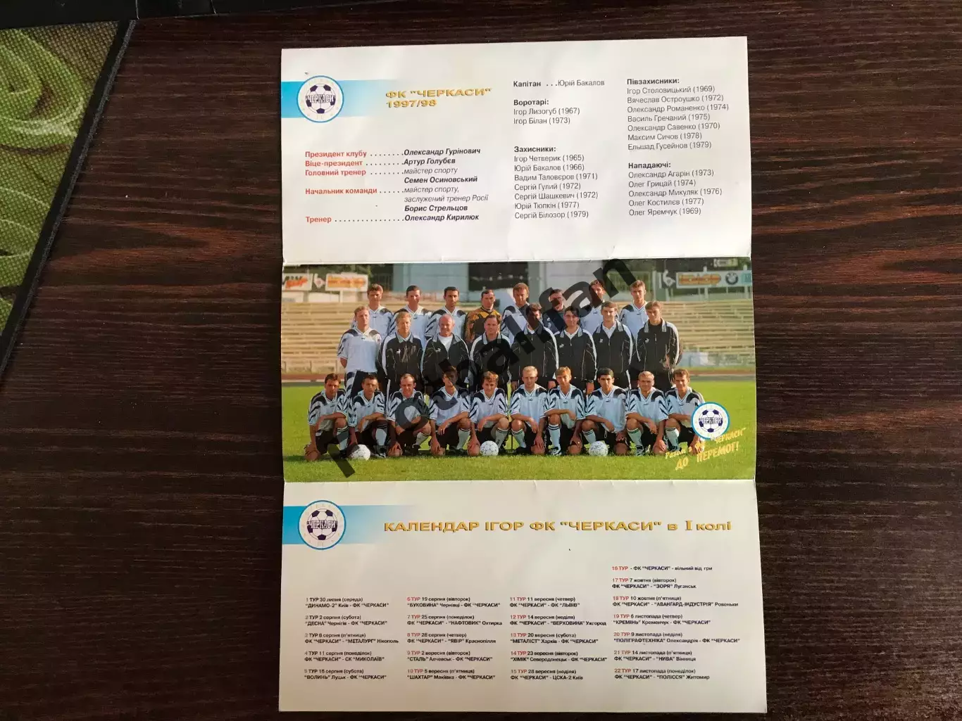 ФК Черкассы . 1997 год . 1