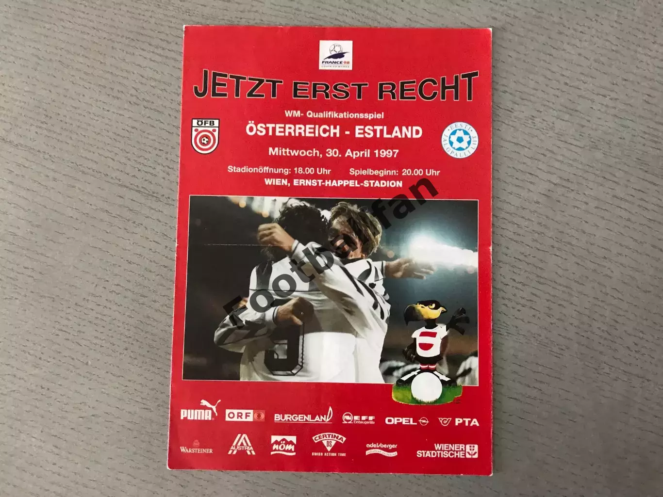 Австрия - Эстония 30.04.1997