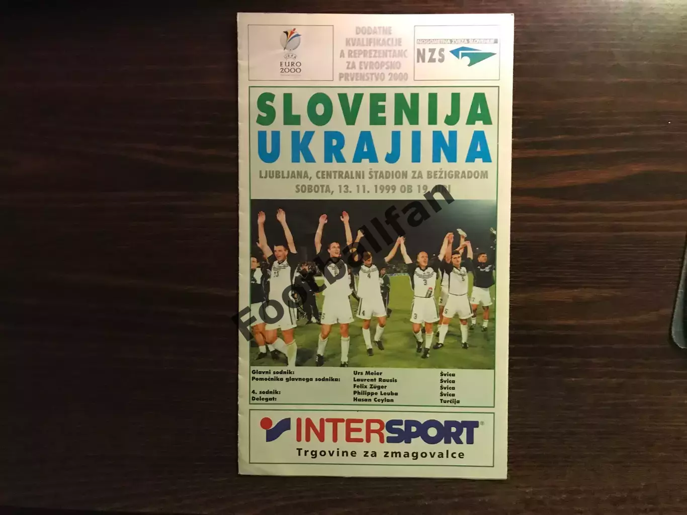 Словения - Украина 13.11.1999