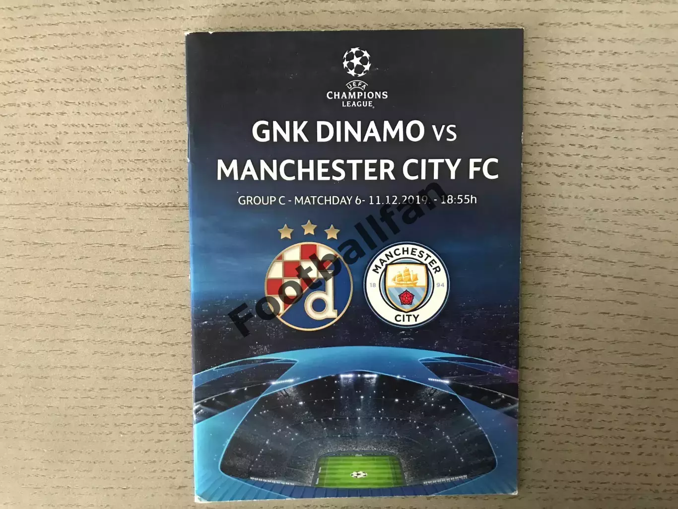 Динамо Загреб , Хорватия - Манчестер Сити Англия 11.12.2019