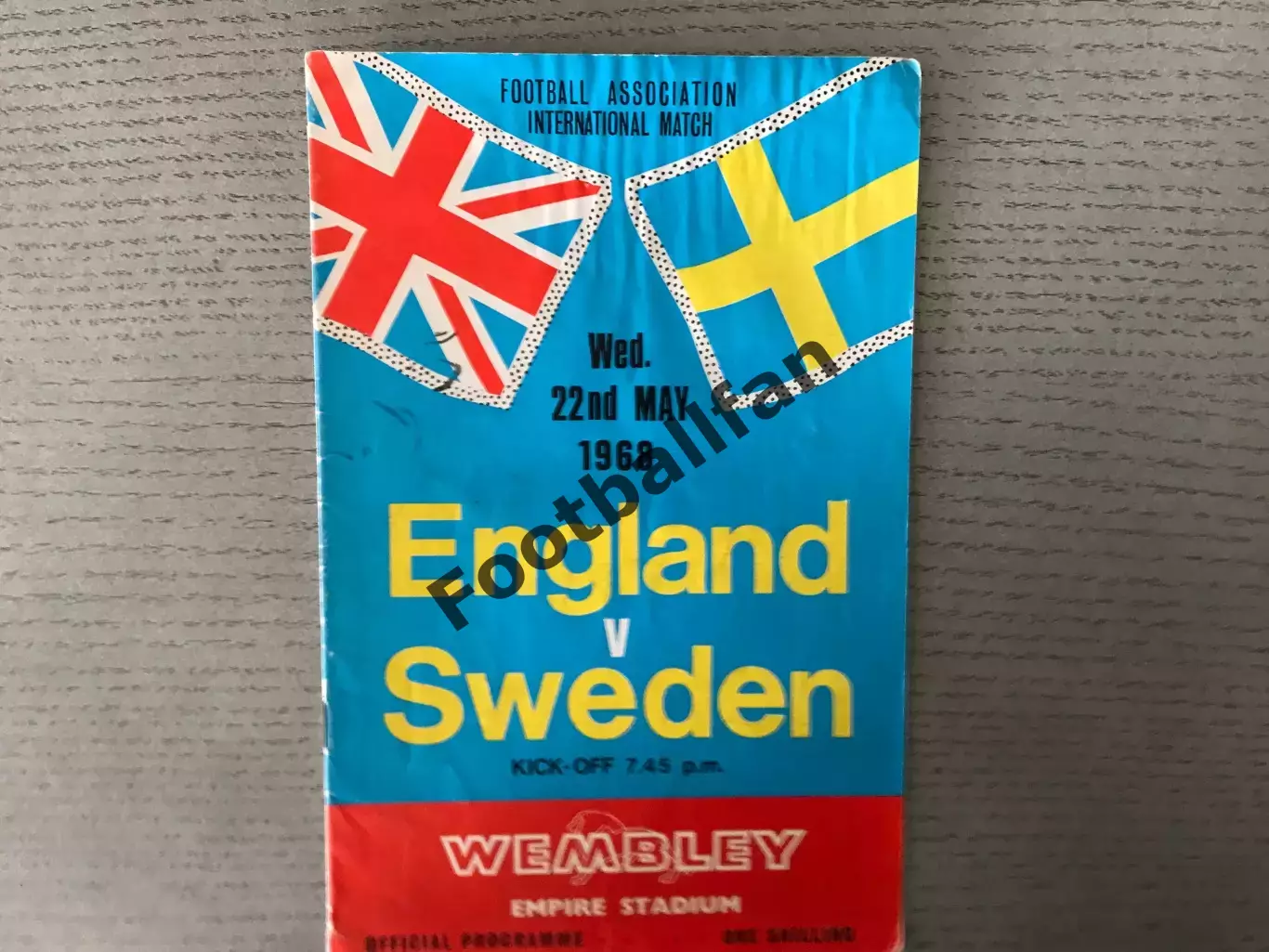 Англия - Швеция 22.05.1968