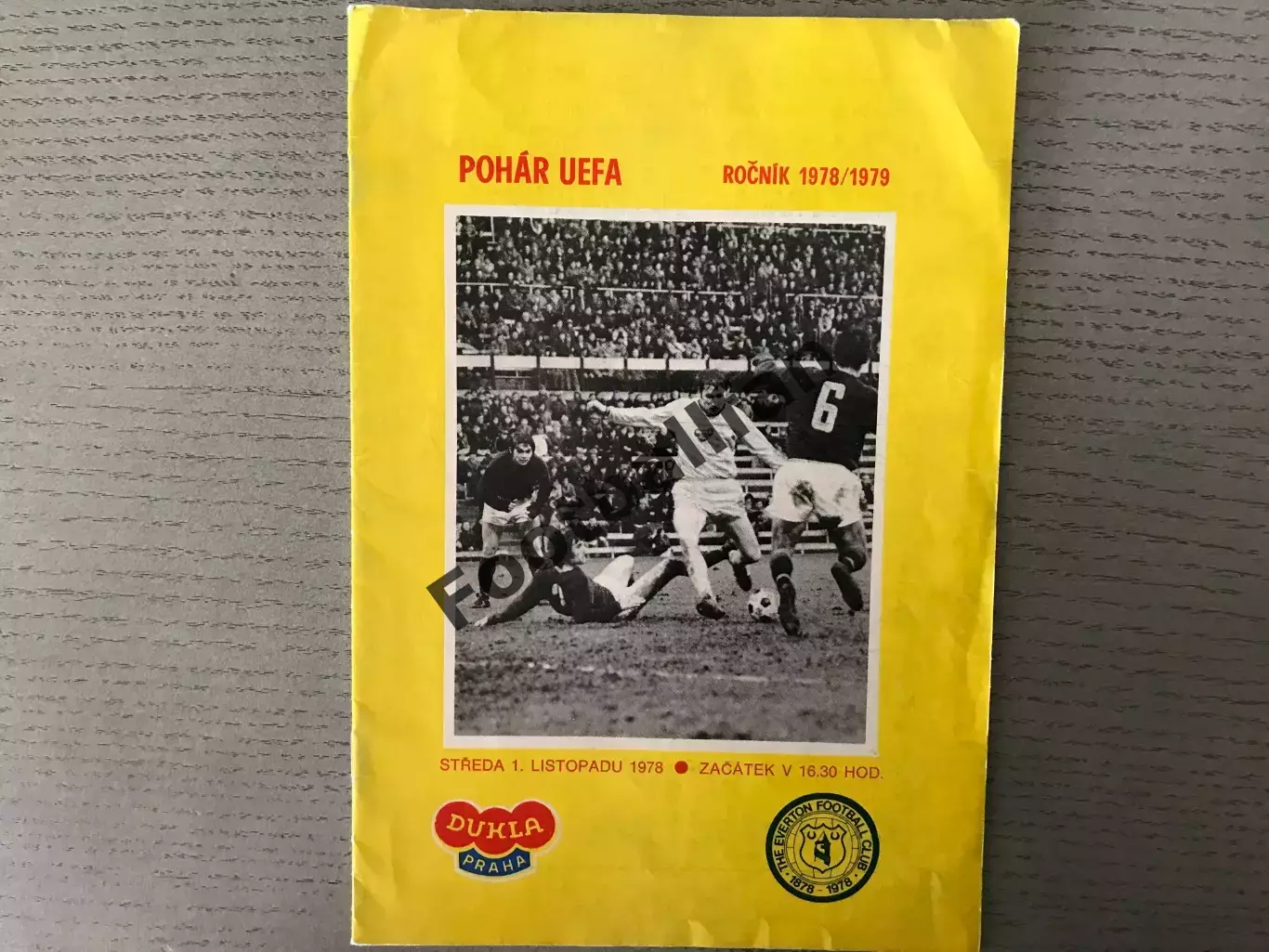 Дукла Прага , ЧССР ( Чехословакия ) - Эвертон Ливерпуль , Англия 01.11.1978