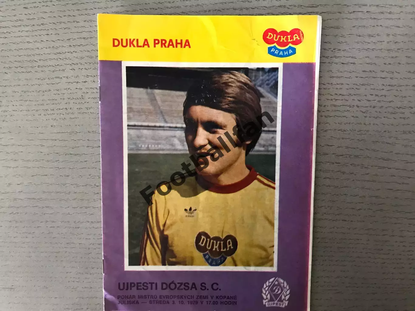 Дукла Прага , ЧССР ( Чехословакия ) - Уйпешт Дожа Будапешт , Венгрия 03.10.1979