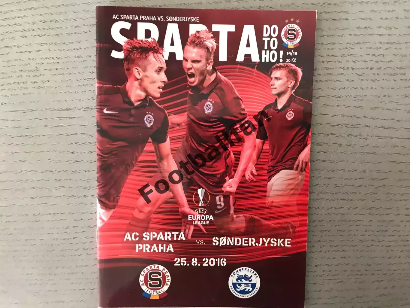 Спарта Прага , Чехия - Сенерюск Дания 25.08.2016