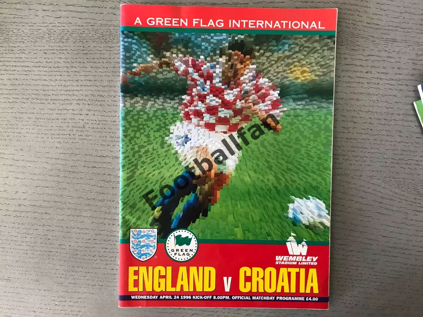 Англия - Хорватия 24.04.1996
