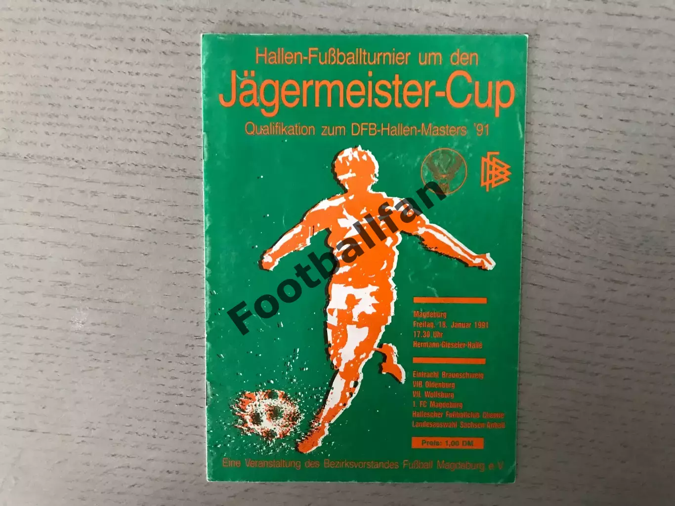 Турнир в Магдебурге ( ГДР - Германия ). 18.01.1991 участники в описании