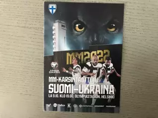 Финляндия - Украина 09.10.2021 ОРИГИНАЛ Идеал