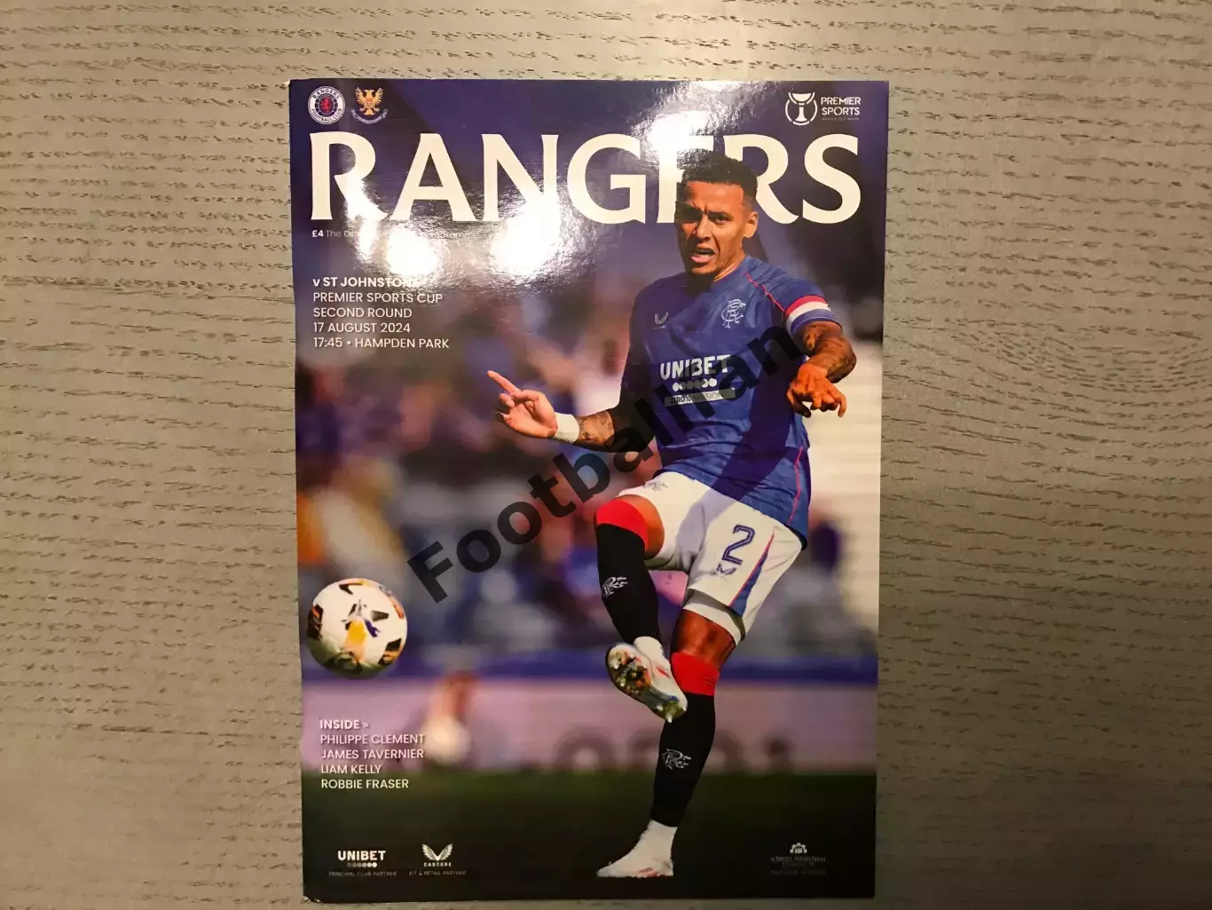 Глазго Рейнджерс - Сент Джонсон 17.08.2024 первенство Шотландии