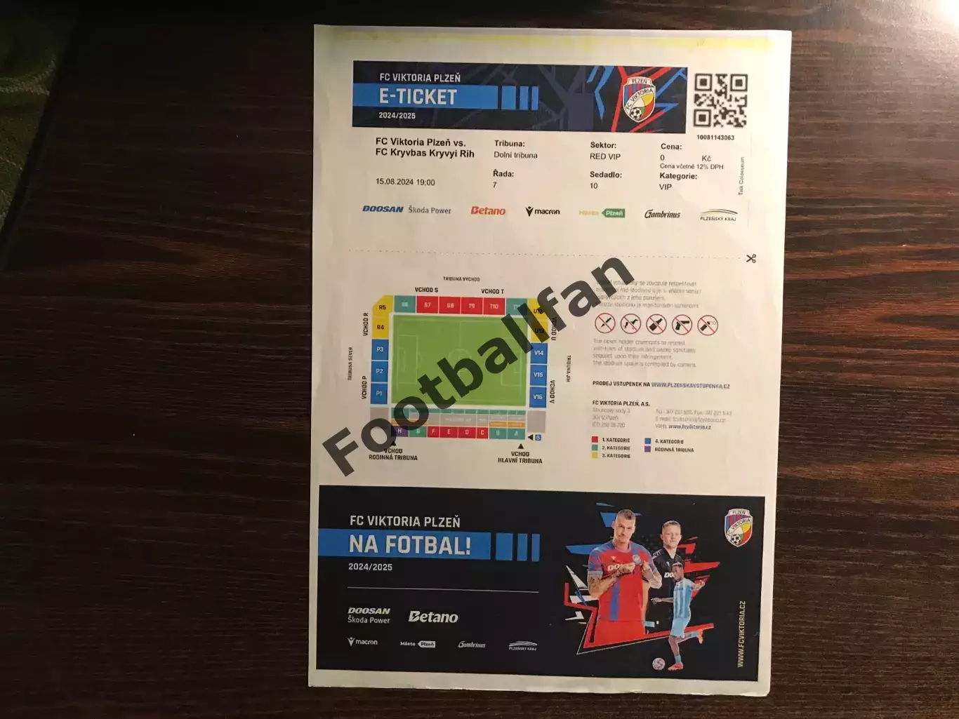 Виктория Пльзень , Чехия - Кривбасс Кривой Рог , Украина 15.08.2024