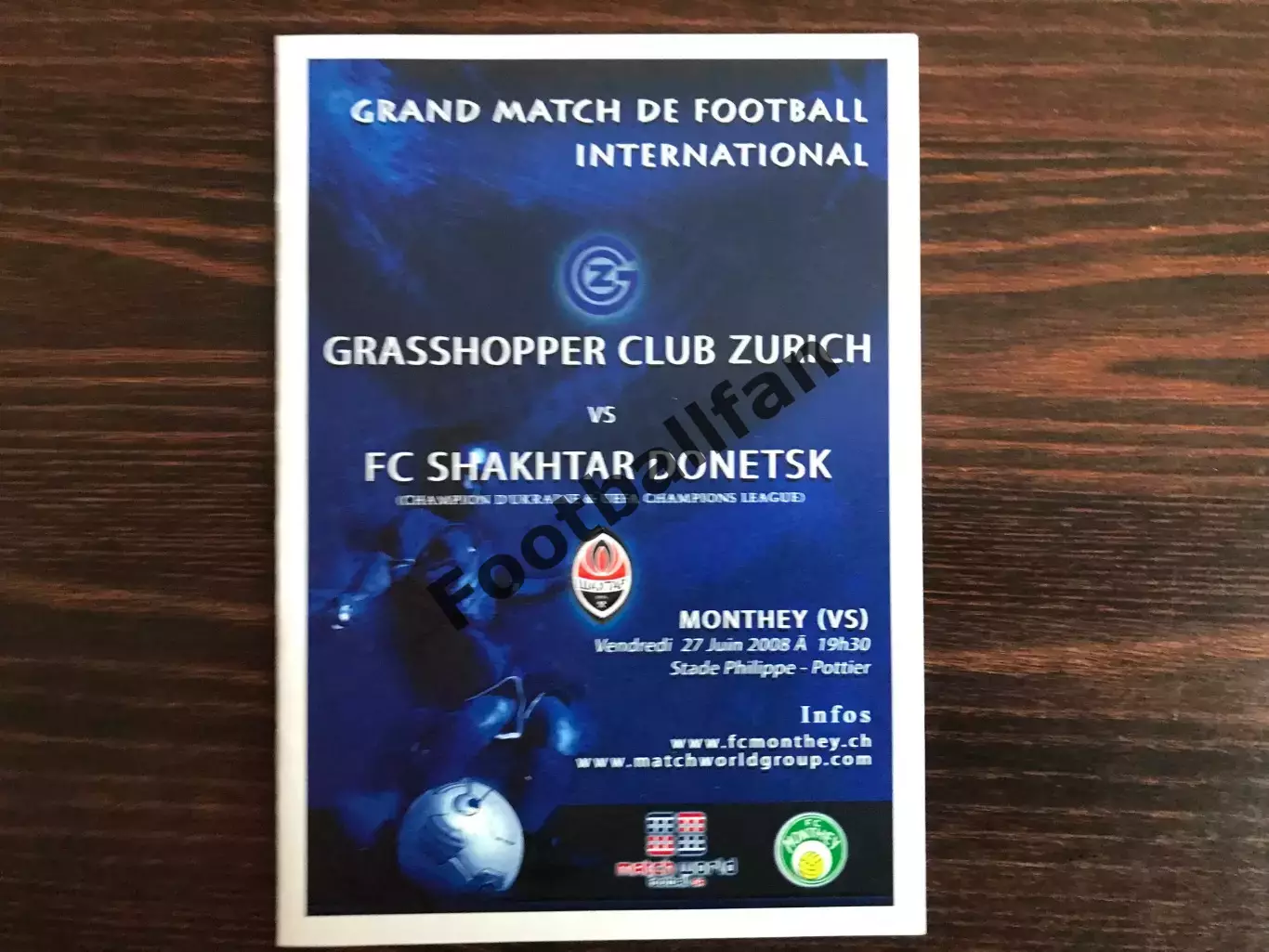 Грассхоперс Цюрих , Швейцария - Шахтер Донецк , Украина 27.08.2008