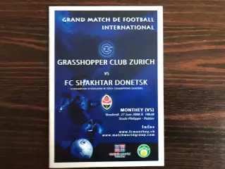 Грассхоперс Цюрих , Швейцария - Шахтер Донецк , Украина 27.08.2008