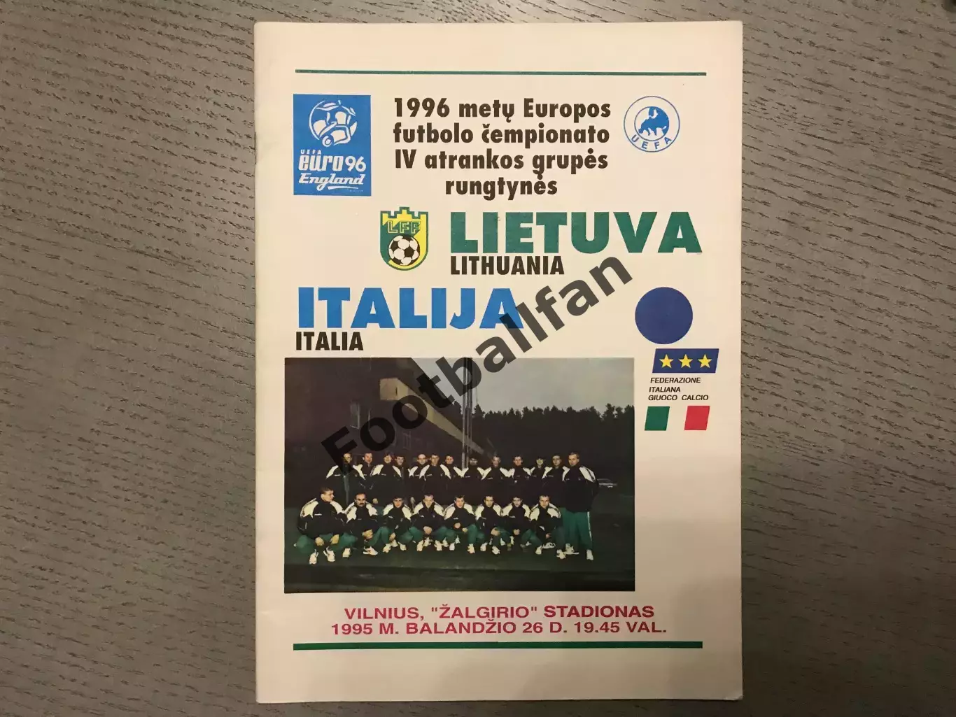 Литва - Италия 26.04.1995