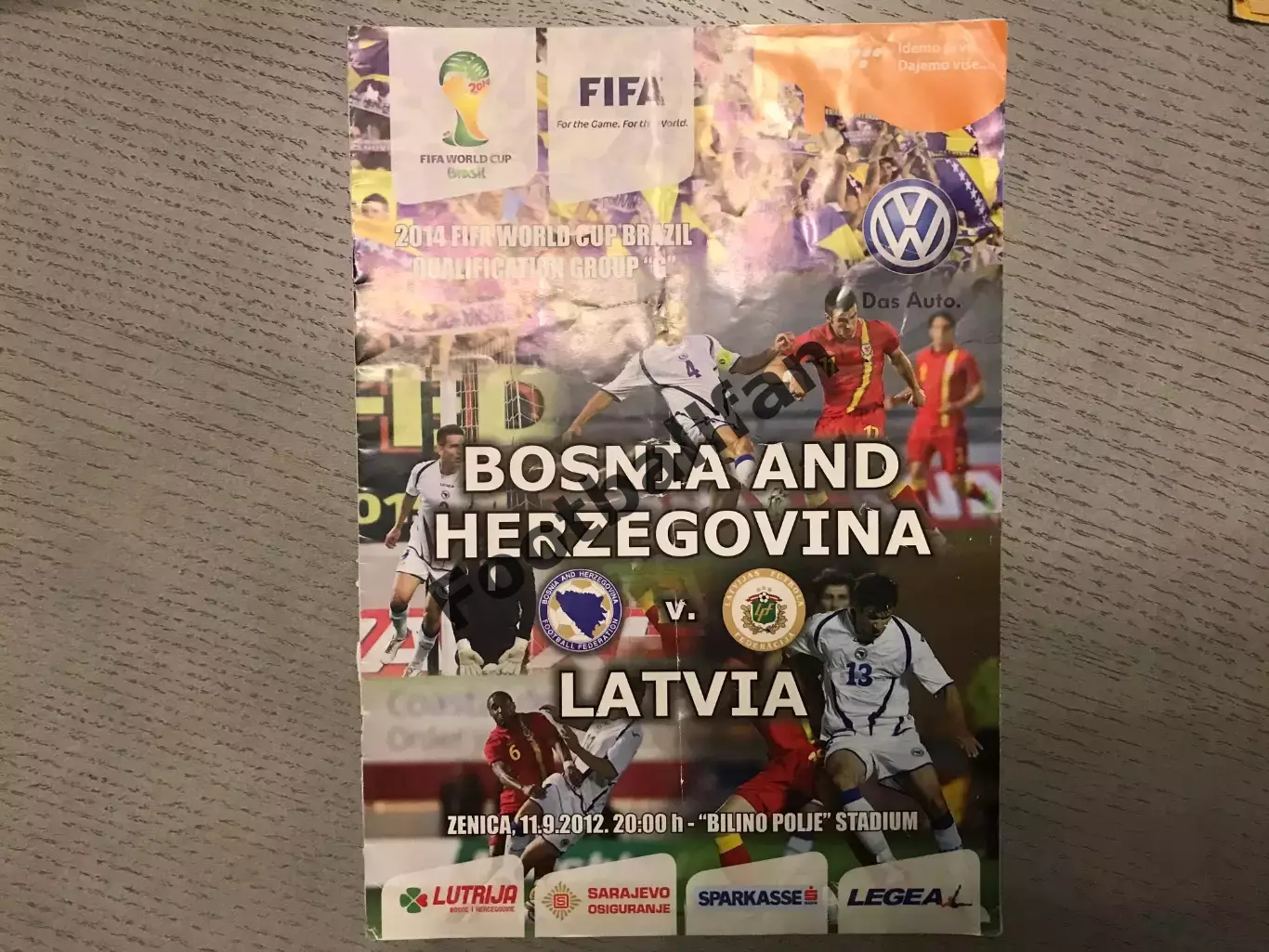 Босния и Герцеговина - Латвия 11.09.2012