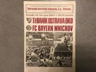 Баник Острава , ЧССР ( Чехословакия ) - Бавария Мюнхен , ФРГ ( Германия ) 1981
