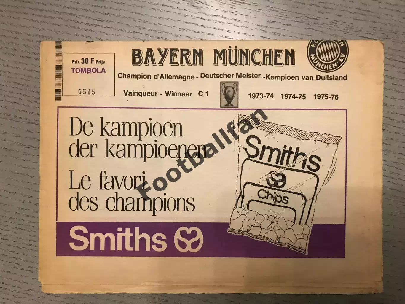 Андерлехт Брюссель , Бельгия - Бавария Мюнхен , ФРГ ( Германия ) 18.03.1987 1